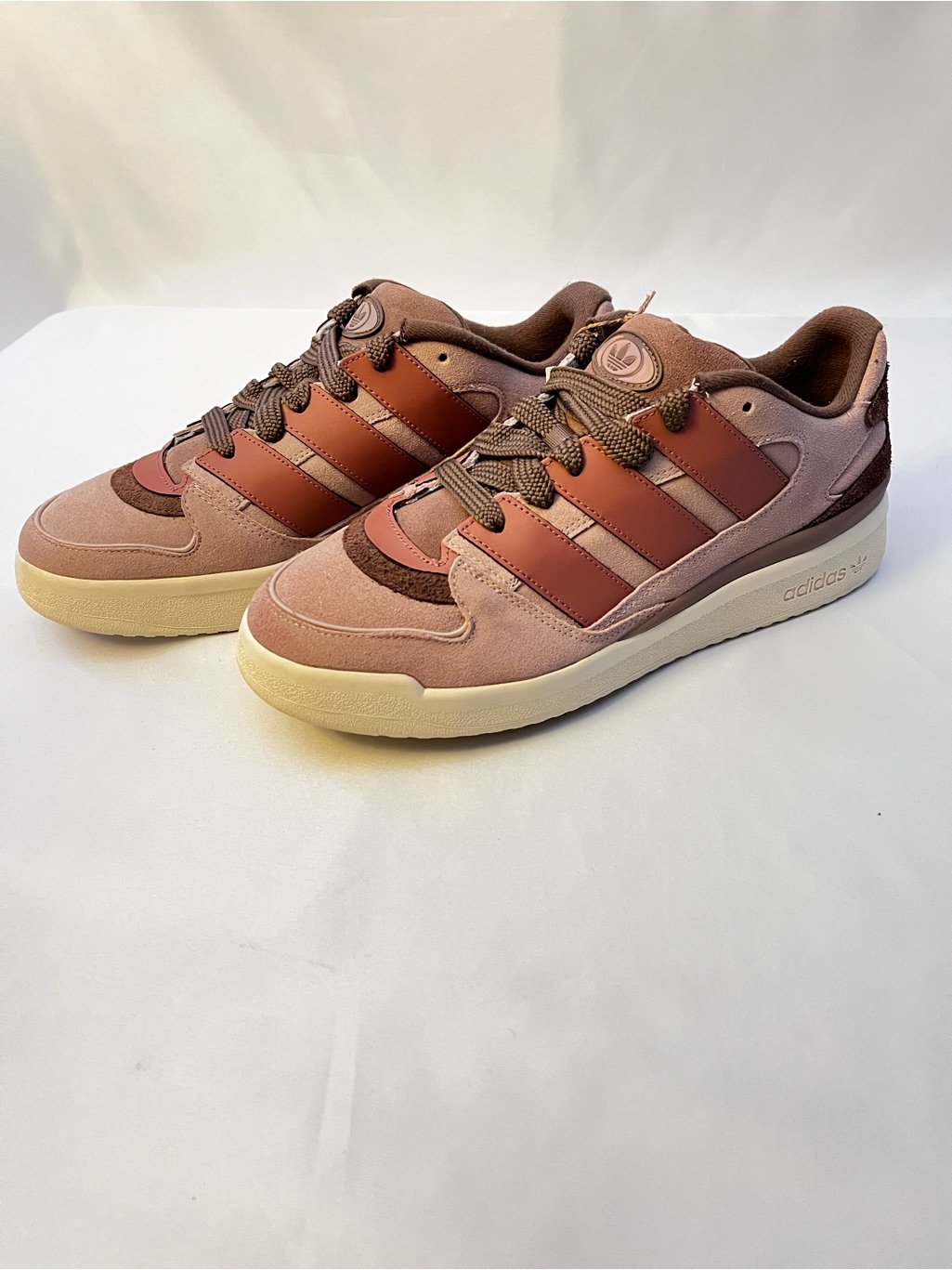 Adidas Forum2000 Brown Pink Suede Leather Sneaker Menâs Us Size 12